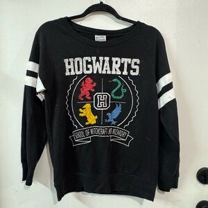 Hogwarts Black Long Sleeve Tee